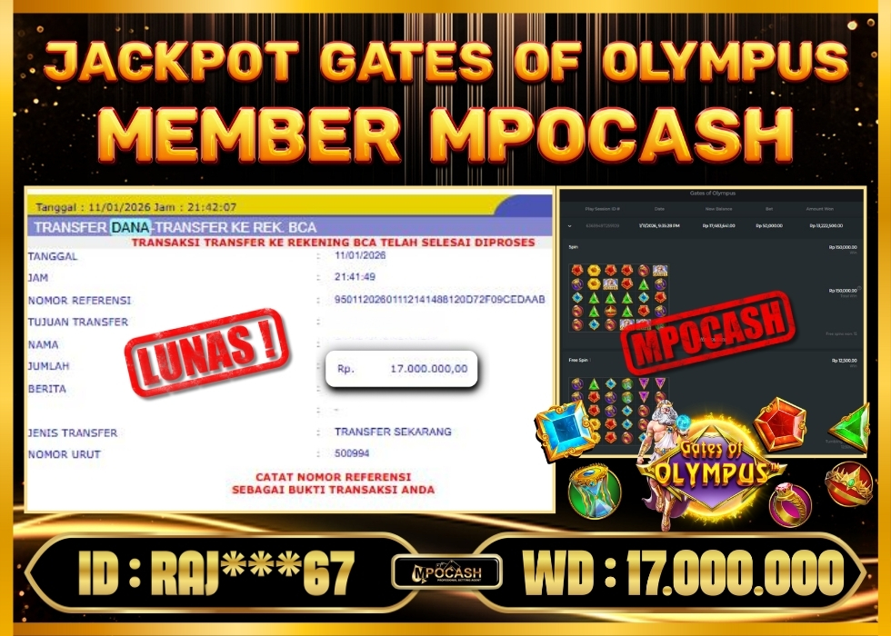 MPOCASH JACKPOT GATES OF OLYMPUS